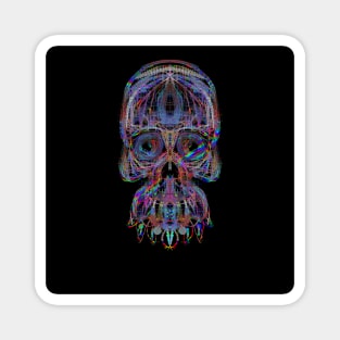 Electroluminated Skull - Hue Distortion Magnet