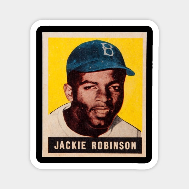 Jackie Robinson 1948 Leaf Magnet by BlackBoxHobby