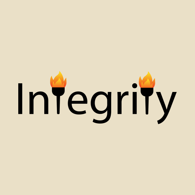 Integrity artistic typography design by CRE4T1V1TY