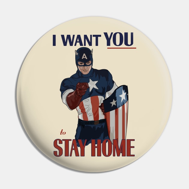 Stay Home Pin by NanaLeonti