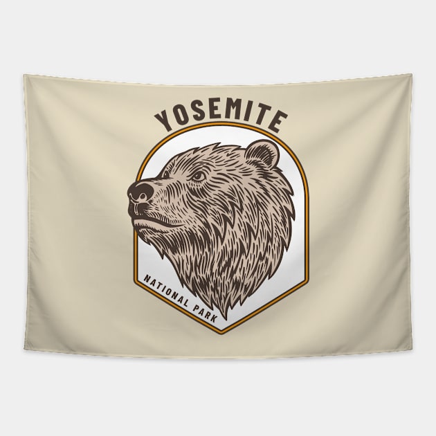 Yosemite National Park Tapestry by TravelBadge