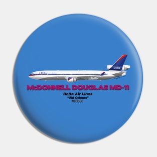 McDonnell Douglas MD-11 - Delta Air Lines "Old Colours" Pin