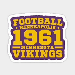 Football Minneapolis 1961 Minnesota Vikings Magnet