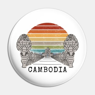 Angkor Thom Majesty: Cambodia's Ancient Wonder -- Vintage Edition V2 Pin