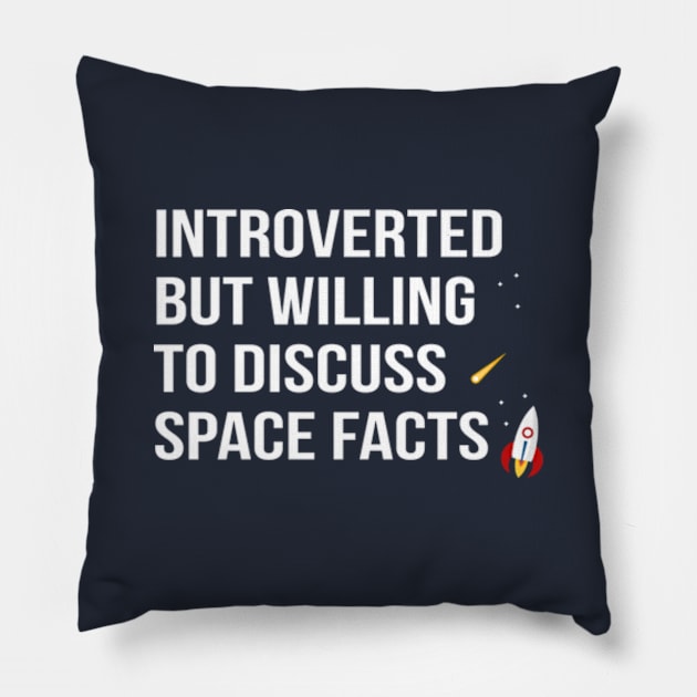 Space Facts! Pillow by Plan8