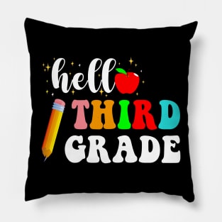 Hello Third Grade Team 3rd Grade Back to School Teacher Kids T-Shirt Pillow