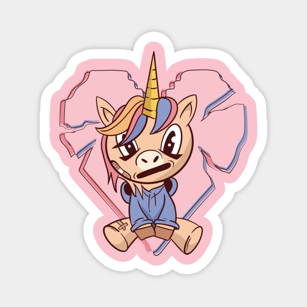 Anime Unicorn Magnet by Toda Loca