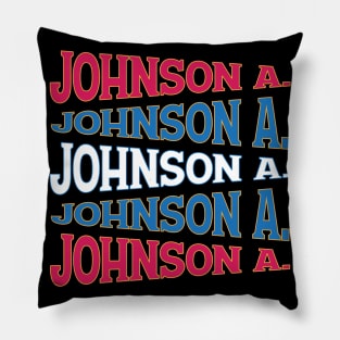 NATIONAL TEXT ART ANDREW JOHNSON Pillow