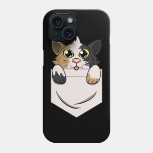 Cute Kitty In Pocket for Cat & Kitten Lovers Phone Case