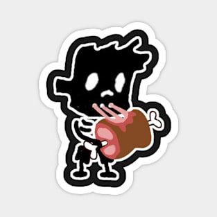 zombie boy eating Magnet