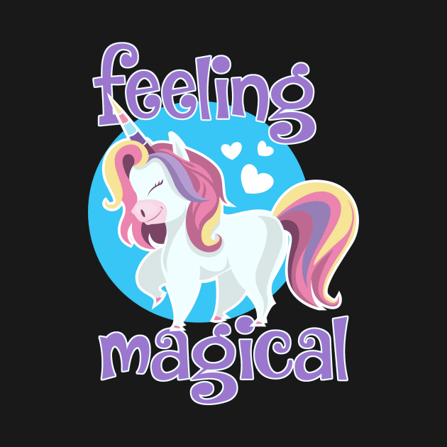 Feeling Magical Cute Unicorn by CeeGunn