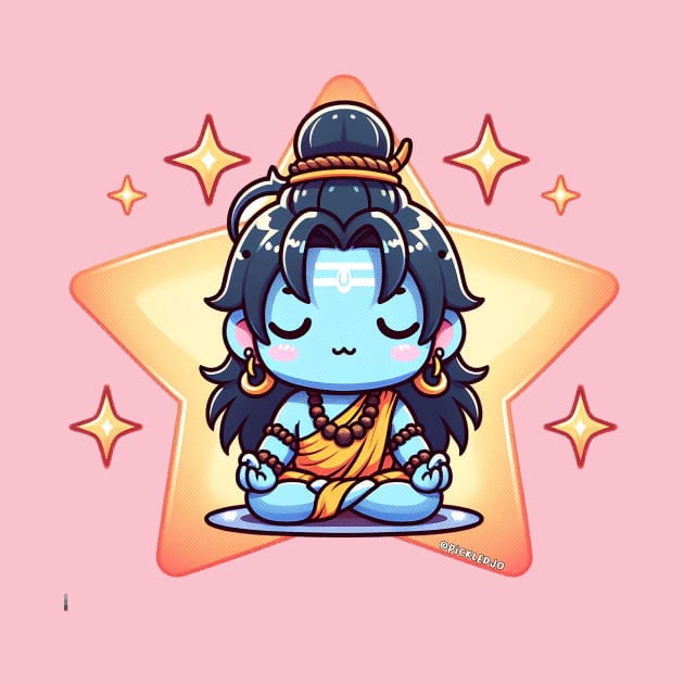 Cute Shiva Meditating by Pickledjo