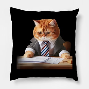 The Cute Cat Boss Collection: Paws-itively Hilarious Tales Pillow