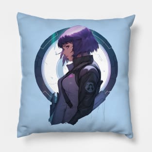 Cybernetic Journeys: Ghost in the Shell Aesthetics, Techno-Thriller Manga, and Mind-Bending Cyber Warfare Art Pillow