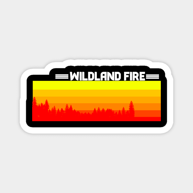 Wildland Fire Landscape Magnet by CloudyStars