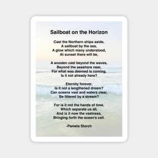 Sailboat on the Horizon Poem Magnet