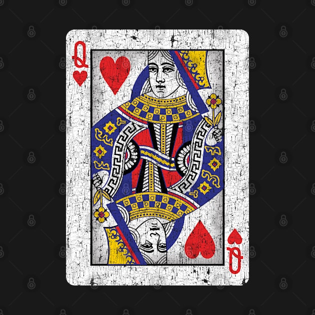 queen of hearts playing card by andzoo