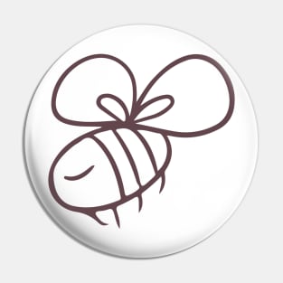 Cute little bee outline Pin