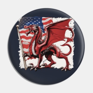 American Welsh, Welsh American, Cymru USA Pin