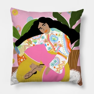 Retro Lady Pillow