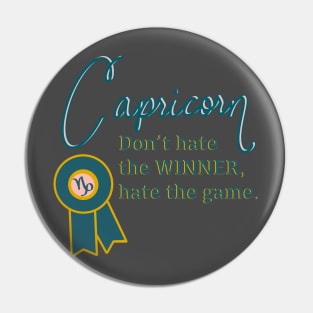 Capricorn Astrology Design Pin