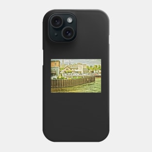 Town at the Edge of the Lake Phone Case