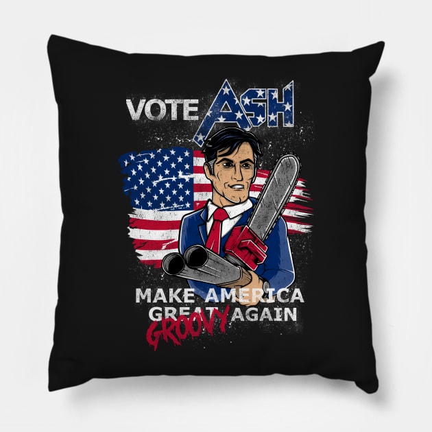 Make America Groovy Again Pillow by GeryArts