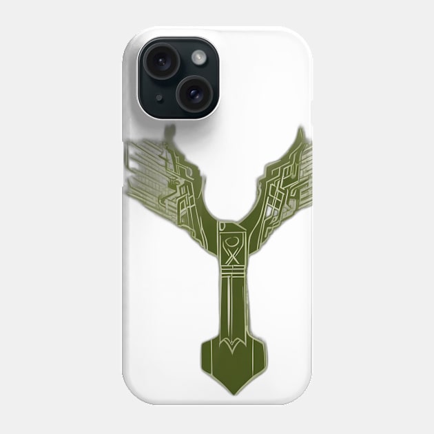 Cybernetic Eagle Emblem Design No. 578 Phone Case by cornelliusy