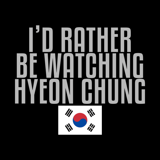 I'd rather be watching Hyeon Chung by mapreduce