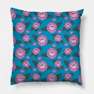 Pink Peonies | Peonies Pattern | Pink Floral Pattern Pillow