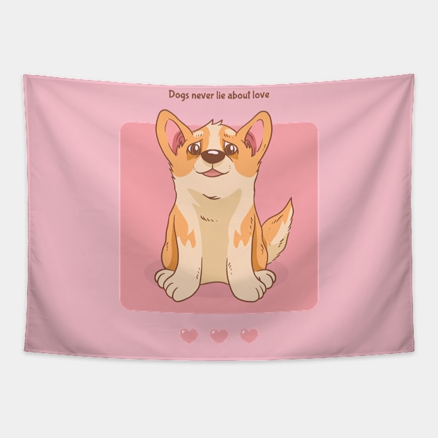 Dog Love Tapestry by GaroStudioFL