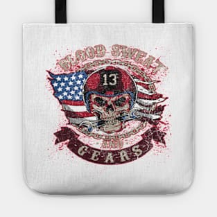 Blood Sweat and Gears Motorbike Logo T-Shirt Tote