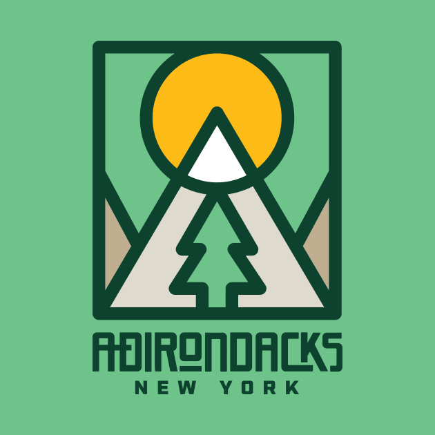 Adirondack Mountains New York by PodDesignShop