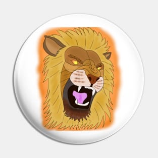 howler lion Pin