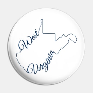 West Virginia State Outline Pin