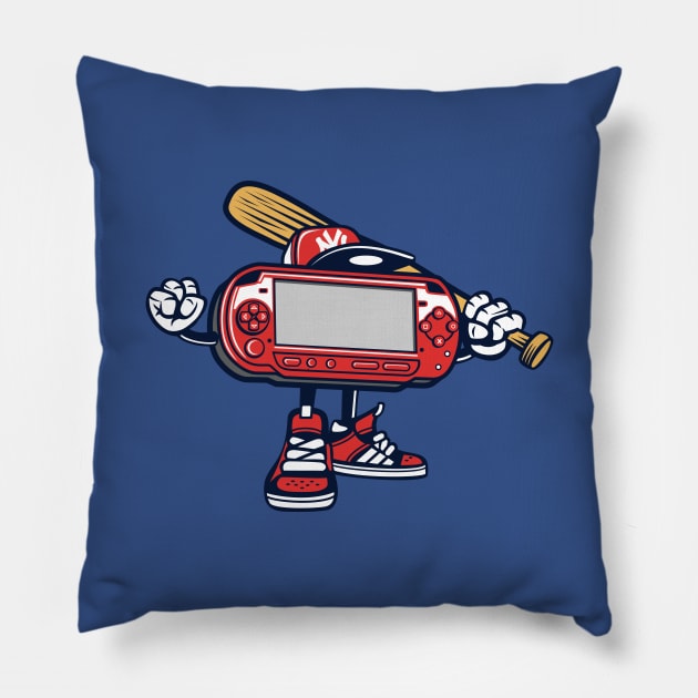 Retro Gaming Console Pillow by LineXpressions