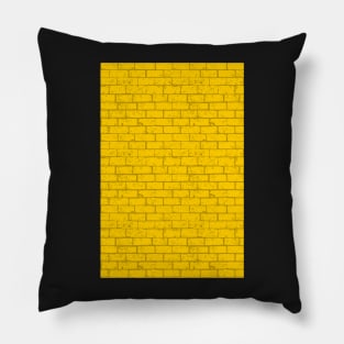 yellow brick Pillow