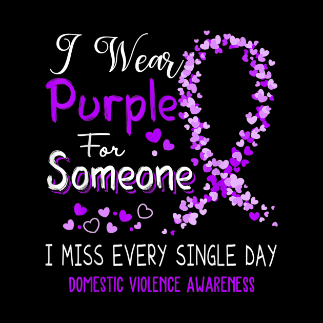 i wear purple for someone - domestic violence awareness by sevalyilmazardal