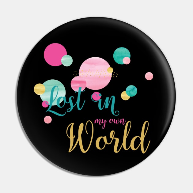 Lost in my own World Pin by bearded_papa