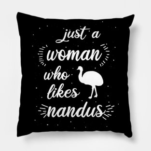 Frauen Nandu Liebhaber Design Laufvogel Baby Pillow