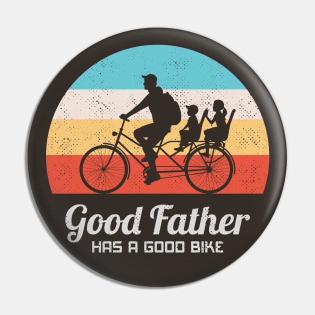 Father with children on bicycle Pin by arvitalya