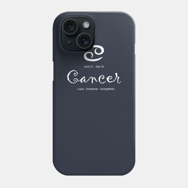 Cancer astrological sign design Phone Case by halazidan