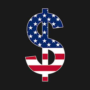 Dollar $ American Flag T-Shirt