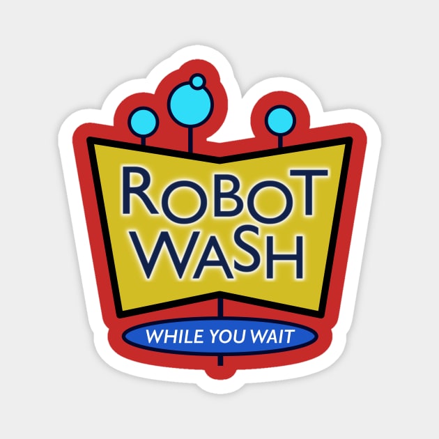 Robot Wash Magnet by Eugene and Jonnie Tee's