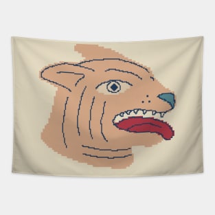 Pixel Art Dog Tapestry