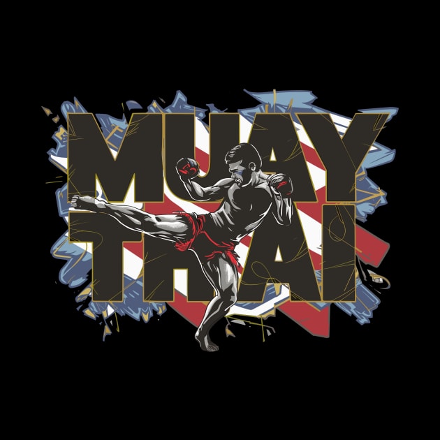 Muay Thai Boxing Martial Art Sport Lovers Men Boys Kids by AimArtStudio