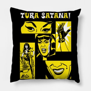 Tura Satana! by Mitch O'Connell Pillow