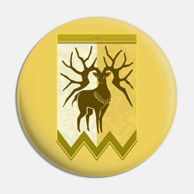 Fire Emblem 3 Houses: Golden Deer Banner Pin by Xitokys