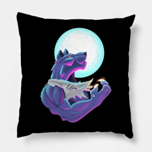 Cyberpunk Werewolf Pillow