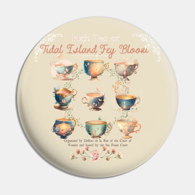 Tea Time at The Fey Bloom Pin by MegBliss